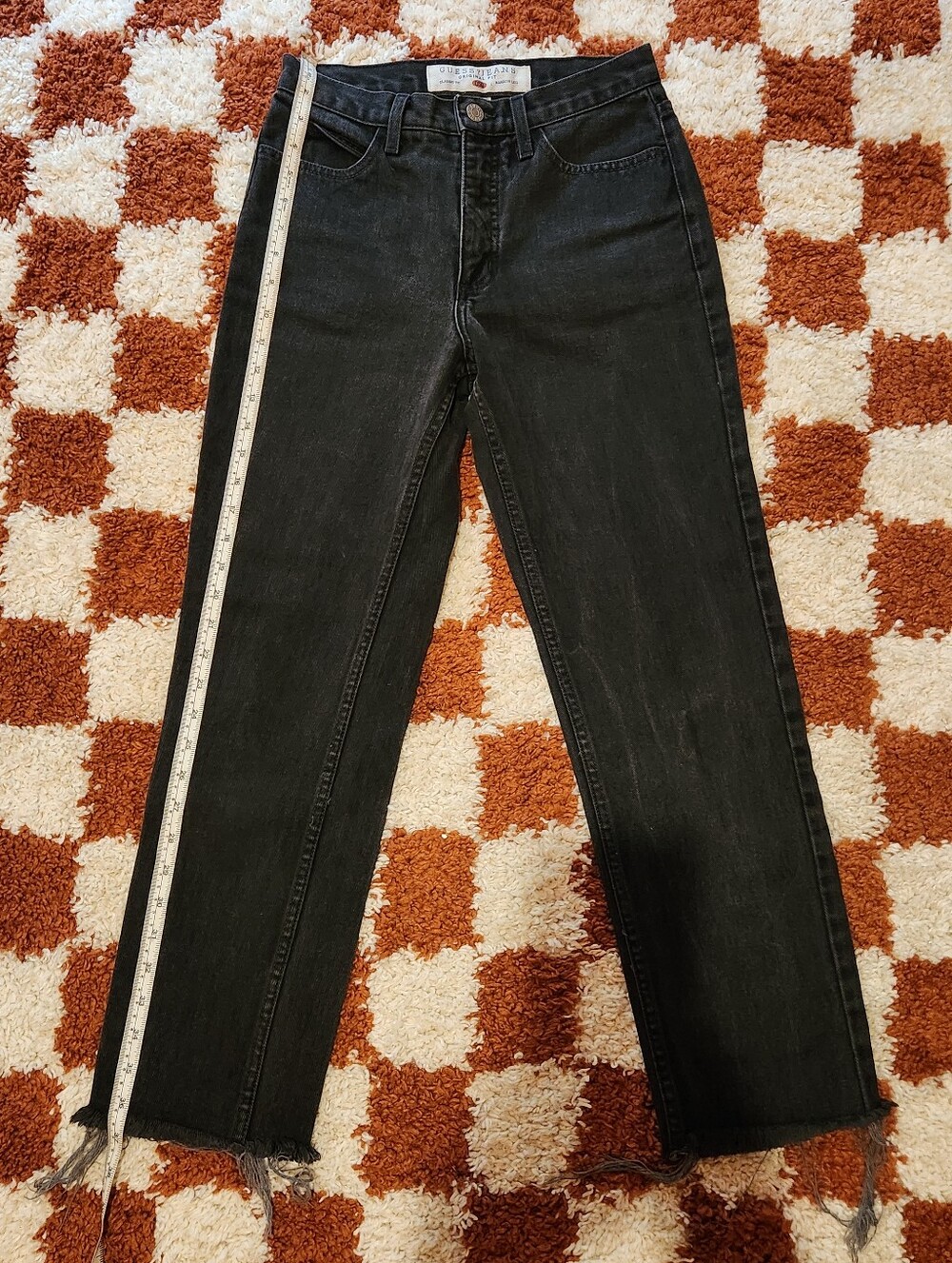 GUESS Vintage Black Straight-Leg High-Rise Women’s Jeans